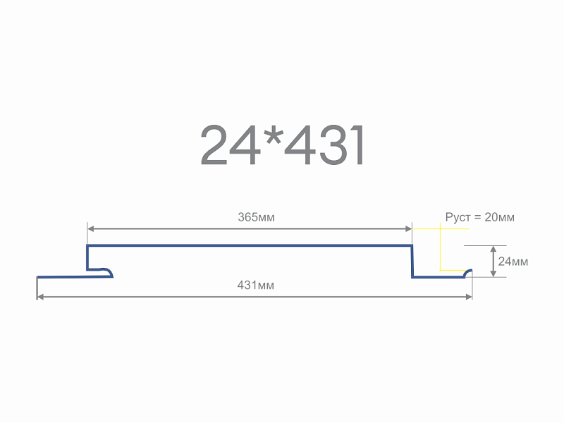 Линеарная панель 24х431